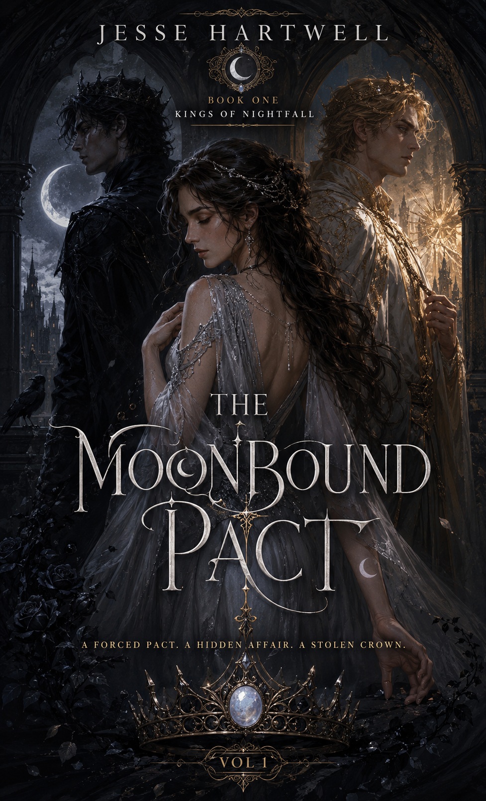 The Moonbound Pact book cover by Jesse Hartwell